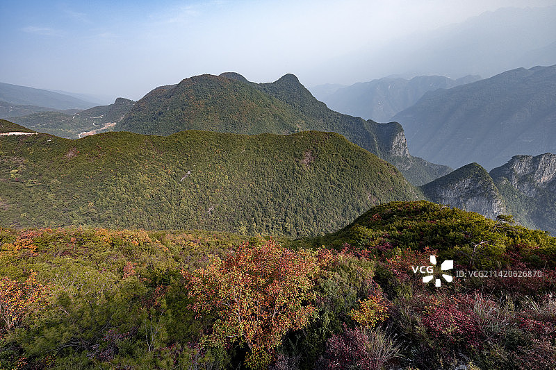 长江三峡保护区风光-巫峡集仙峰图片素材
