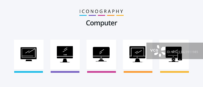 计算机符号5图标包，包括imac图片素材