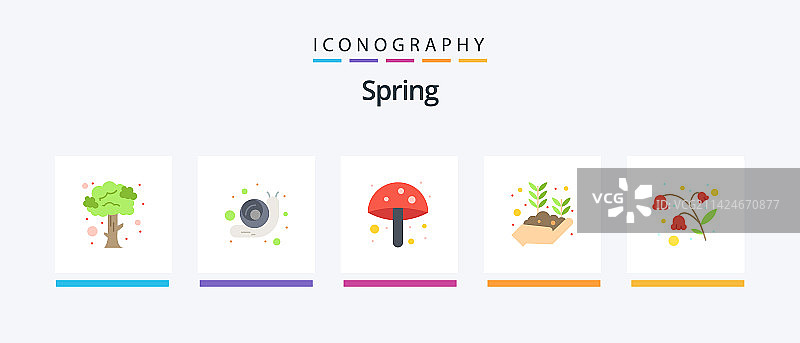 春季平5图标包包括花园复活节图片素材
