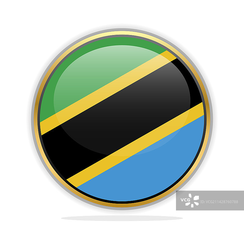 坦桑尼亚按钮标志设计模板图片素材