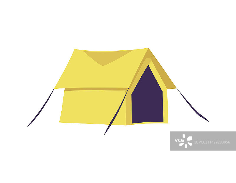 旅游营地帐篷，用于野营和旅行公寓图片素材