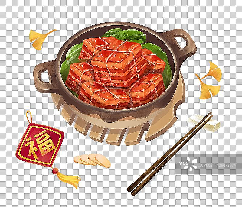 杭州特色美食之东坡肉图片素材
