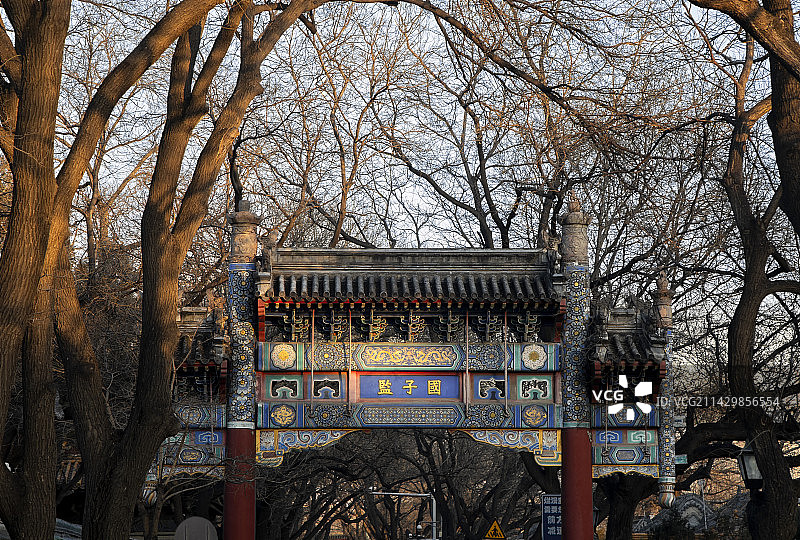北京国子监的古建筑，北京的古建筑图片素材