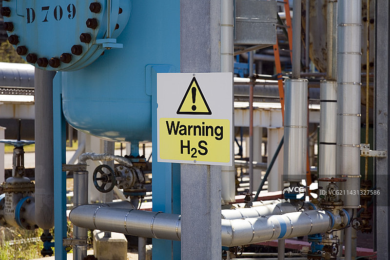 硫化氢警告标志图片素材