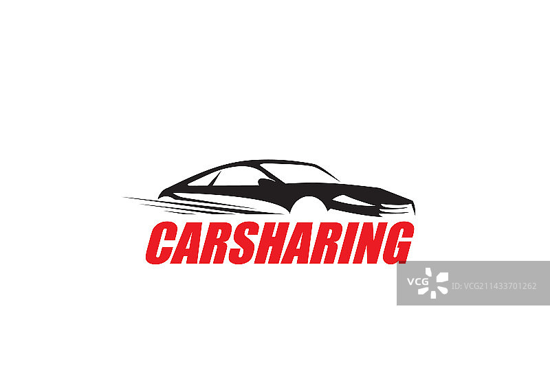 汽车共享服务拼车和租车图标图片素材