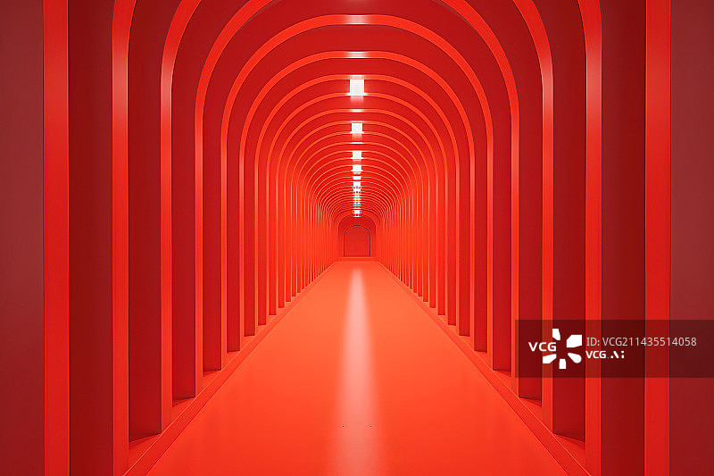 【AI数字艺术】红色空间图片素材