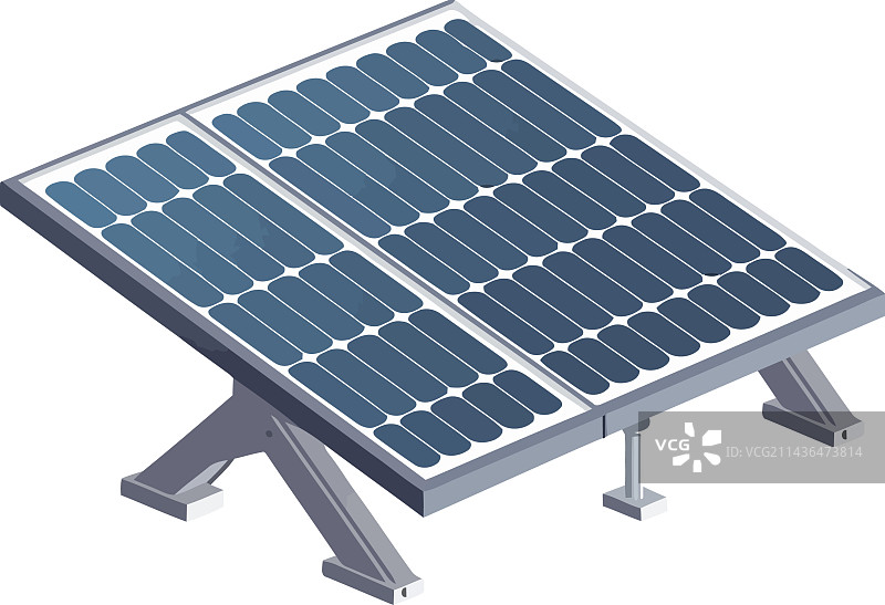 太阳能电池板产生清洁电力图片素材