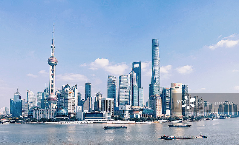 上海浦东陆家嘴国际金融中心全景图片素材