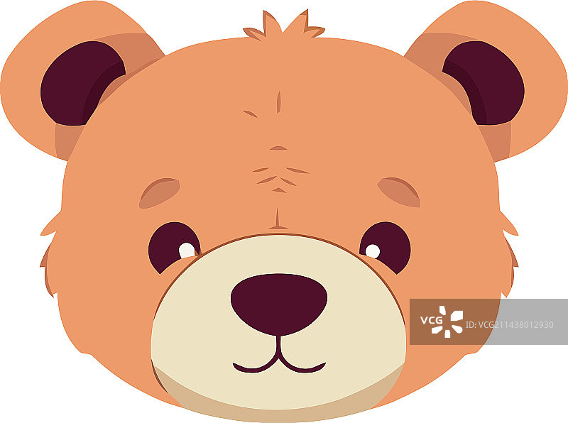 泰迪熊玩具脸图片素材