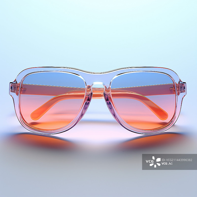 【AI数字艺术】夏天防紫外线的太阳镜3D渲染图片素材
