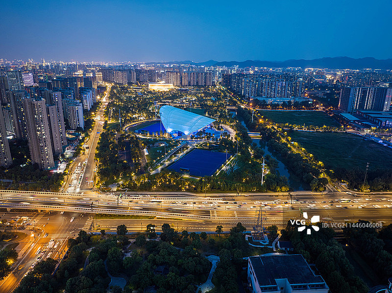 杭州大运河亚运公园曲棍球馆图片素材