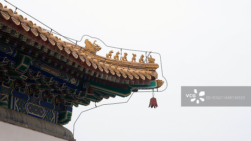 北京颐和园须弥灵境建筑群图片素材