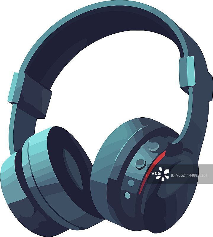现代耳机象征着听音乐图片素材