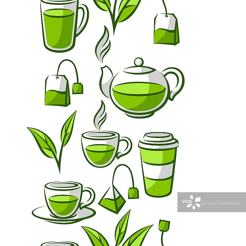 图案与绿茶项目背景与茶图片素材