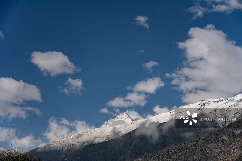尼泊尔上木斯塘风光图片素材