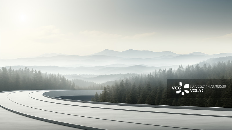 【AI数字艺术】冬季群山对天景观，广告背景，背景图图片素材