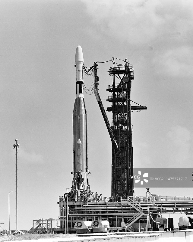 游侠5号飞船发射准备，1962年图片素材