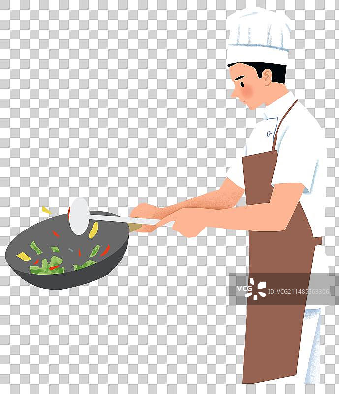 厨师炒菜图片素材