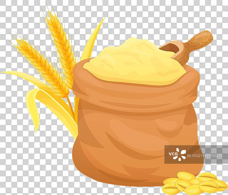 粮食袋农场作物收获小麦或大麦图片素材