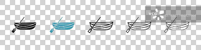木船图标集木船水上符号于一身图片素材