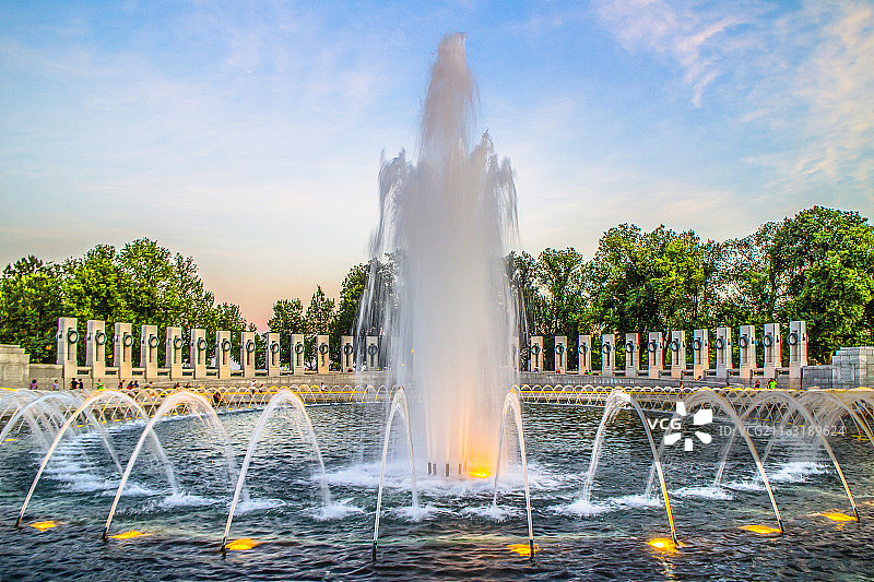 美国华盛顿二战纪念碑图片素材