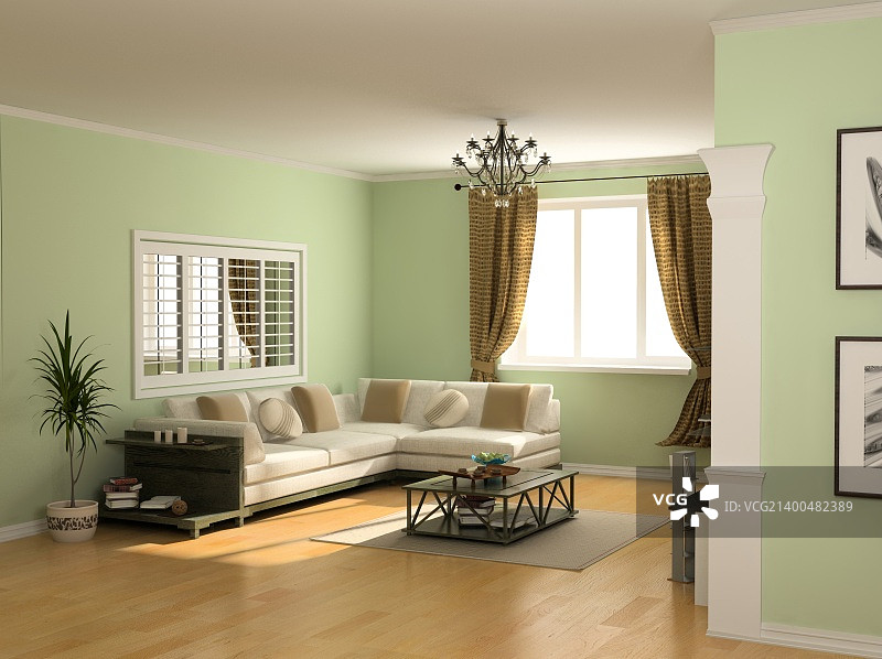 现代室内设计(私人公寓3d效果图)图片素材