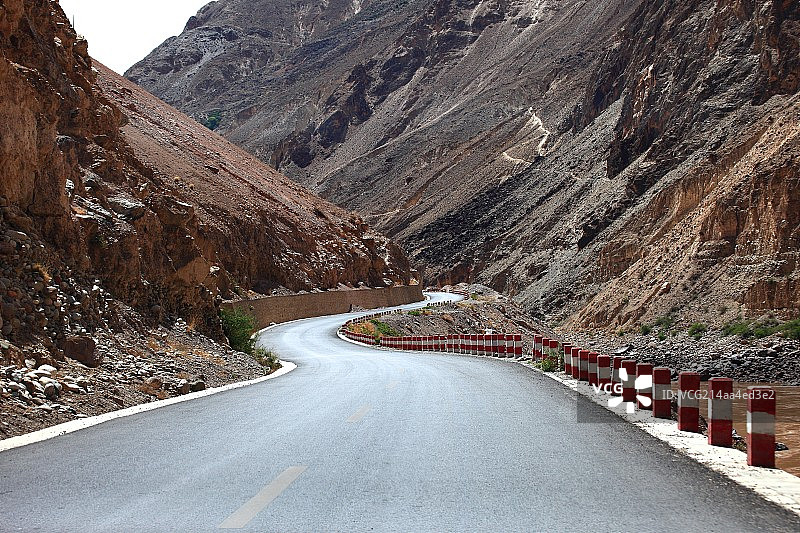 川藏线峡谷公路图片素材