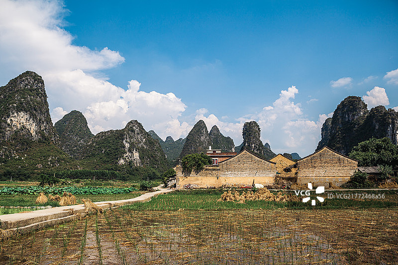 桂林奇峰镇自然风光图片素材