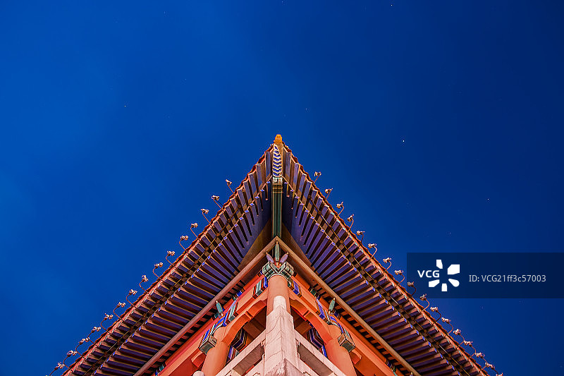中国古典建筑夜景图片素材