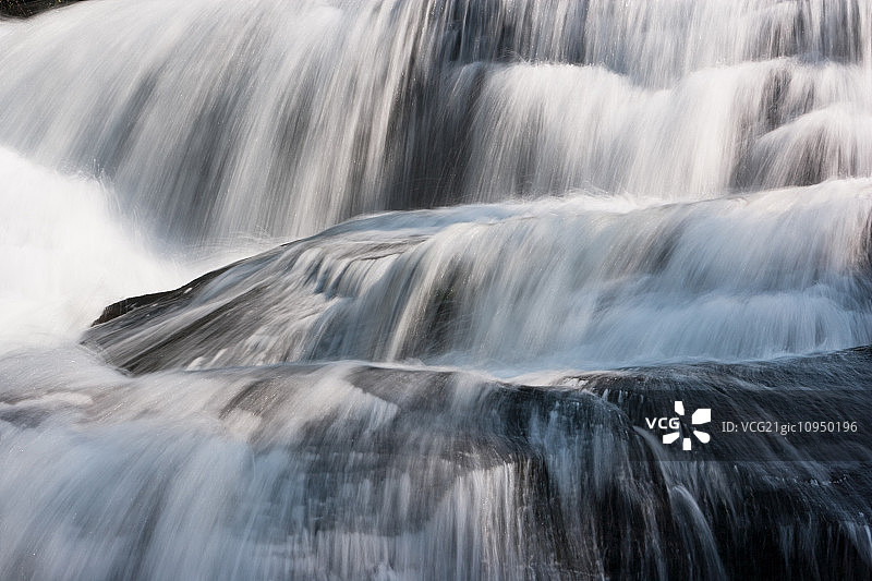 瀑布，祖父山州立公园，北卡罗来纳州，美国图片素材