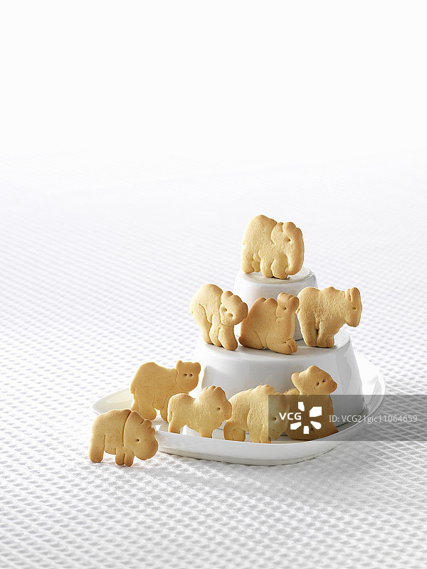 黄油饼干形状像各种动物图片素材