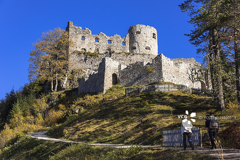 Ehrenberg城堡，建于12世纪左右，Rehhitaru的罗伊特，泰洛，奥地利图片素材