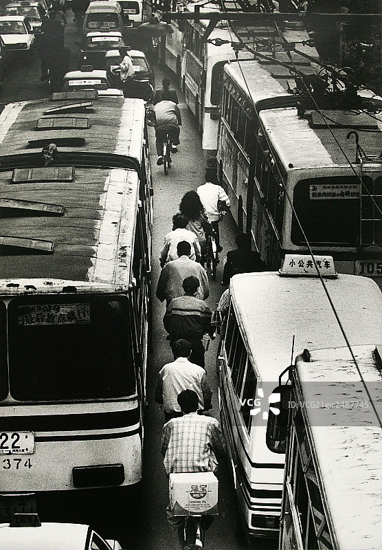 北京交通运输老照片-黑白图片素材