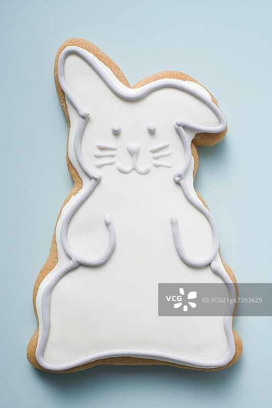 复活节饼干(白色复活节兔子)图片素材