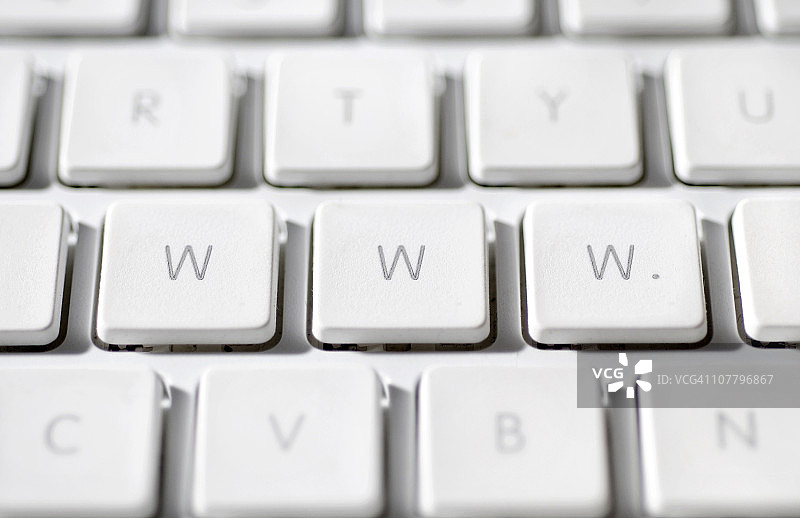万维网缩写为“www.”在笔记本电脑键盘上图片素材