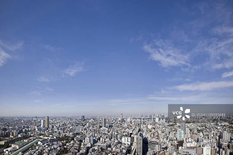涩谷和东京地平线图片素材