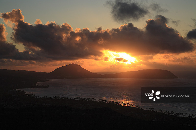 美国夏威夷科科角的晨光图片素材