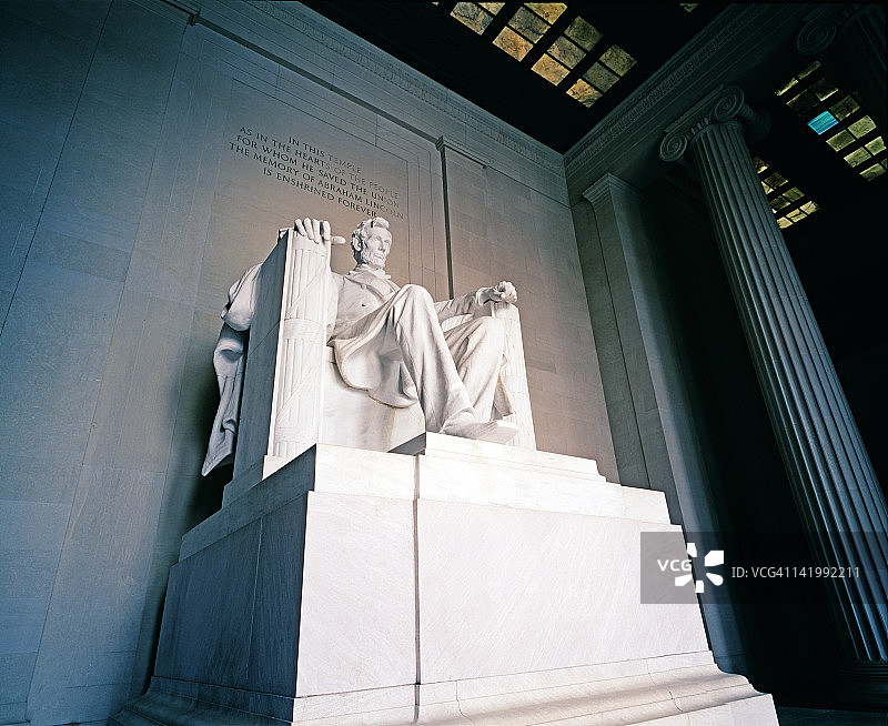 华盛顿特区林肯纪念堂图片素材