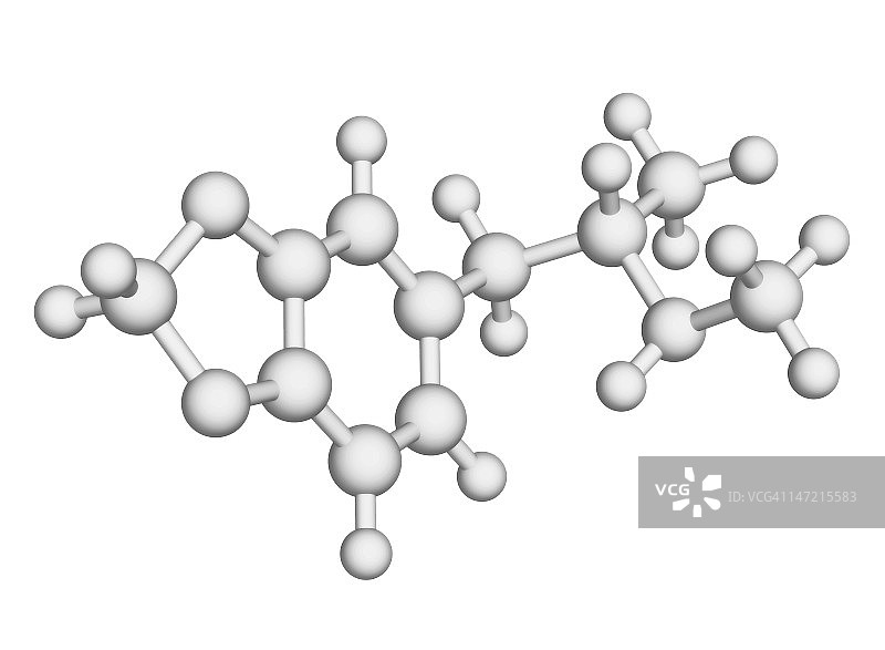 MDMA药物分子图片素材