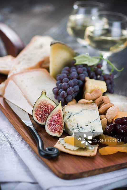 奶酪和葡萄酒图片素材