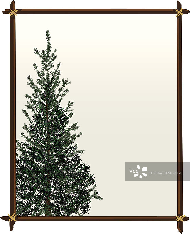 圣诞树框架图片素材