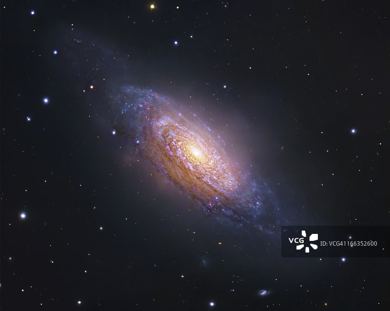 ngc3521，狮子座的旋涡星系。图片素材