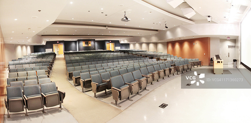 大型现代大学演讲厅座位图片素材