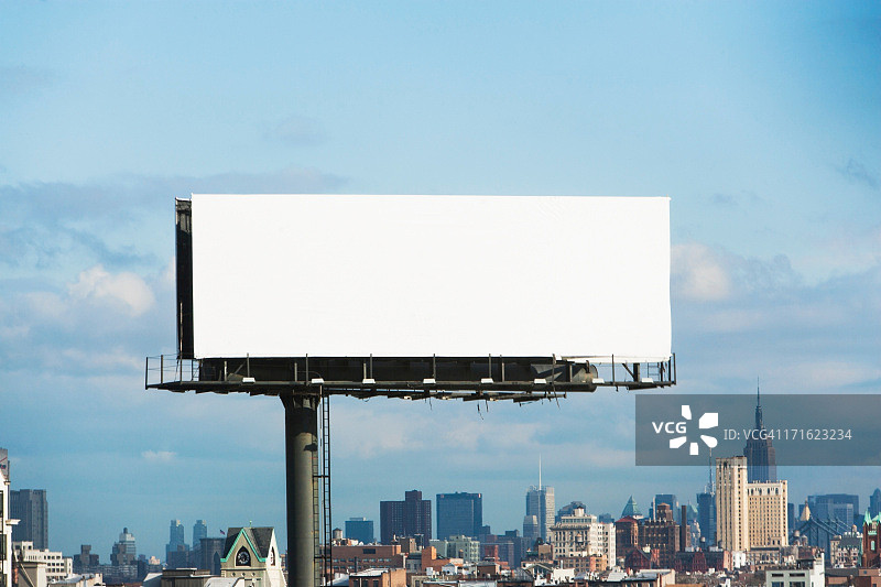 空白广告牌，纽约市，美国图片素材
