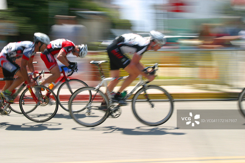 自行车比赛:分离图片素材