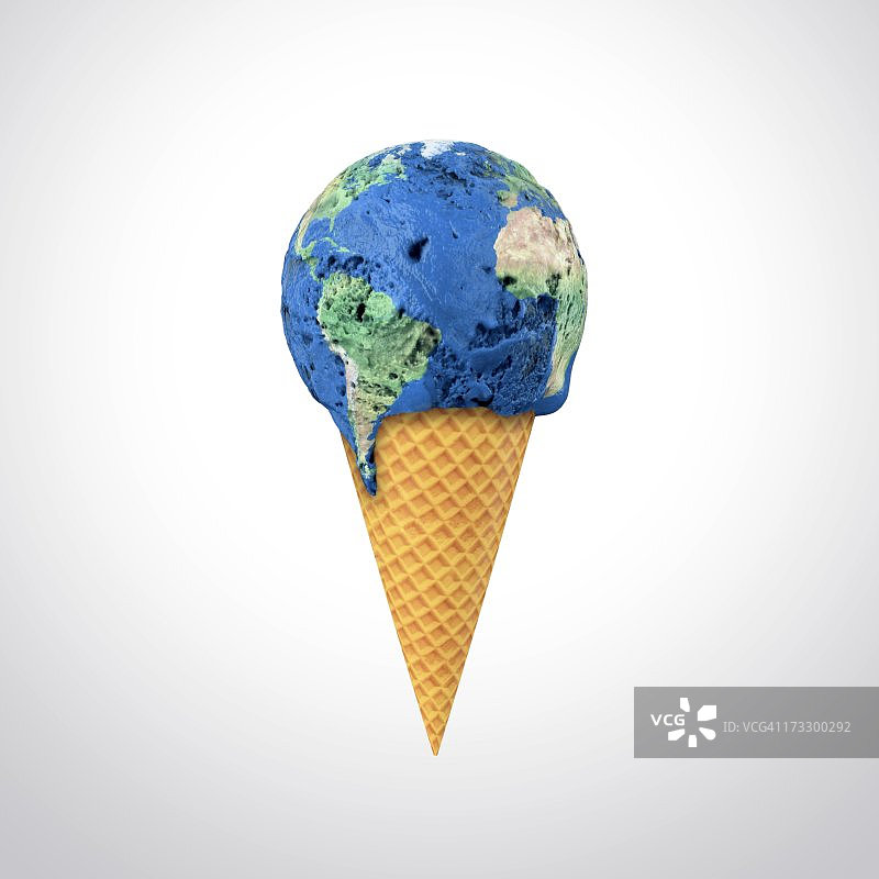 全球变暖，概念艺术品图片素材