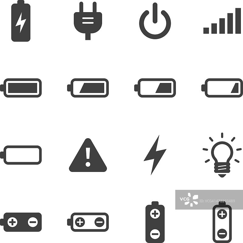 Mono图标设置|电池和电源图片素材