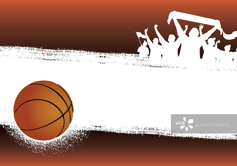 篮球橙色背景图片素材