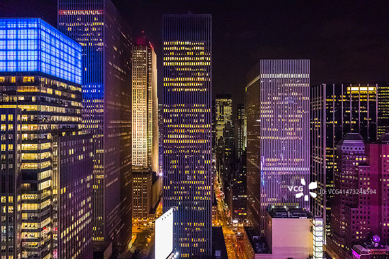美国曼哈顿市中心的纽约图片素材