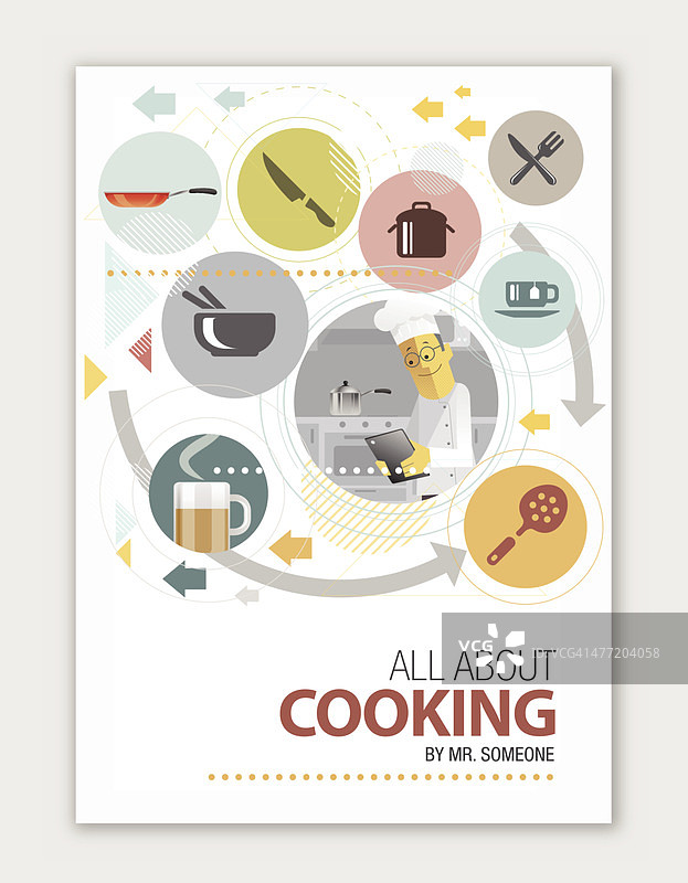 烹饪书封面设计图片素材
